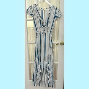 Surf Gypsy Swim Beach Cover Up high/low Maxi Midi Dress - M